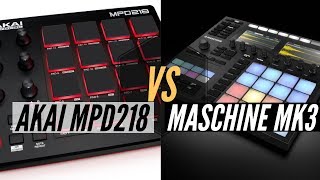 I switched from an MPD218 to a Maschine mk3 Should you [upl. by Aicilehp818]