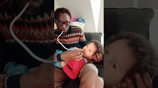 How to remove catarrh from babies nose catarrh nosefrida baby snotsucker nasalwash shortsfeed [upl. by Saleem392]