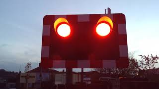 Cradley Heath Station Level Crossing WMidlands 24112018 [upl. by Nelyak]