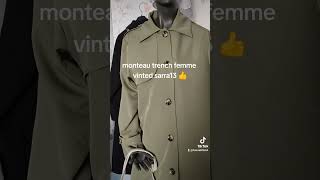 manteau trench femme vinted sara 13 [upl. by Janeva]