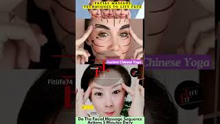 Facial Massage Techniques To Lift Face 😱 facelift massage wrinkles antiaging korean shorts [upl. by Lenore]