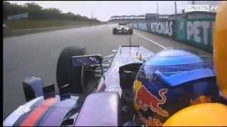 NEW FOOTAGE Webber cuts up Vettel AFTER the Malaysian GP 2013 [upl. by Aeslek]