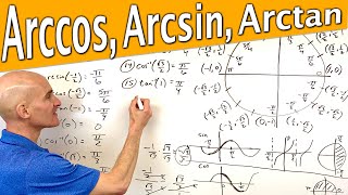 Evaluating Inverse Trigonometric Functions arcsin arccos arctan Using Unit Circle [upl. by Weaks]