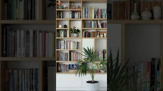 Wooden Bookshelf Design And Decor Ideas shortsfeed shorts ytshorts youtubeshorts [upl. by Amberly]