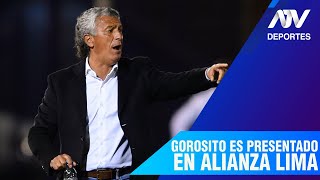 PRESENTACIÓN DE NÉSTOR GOROSITO EN ALIANZA LIMA  ATV DEPORTES  EN VIVO [upl. by Raviv773]