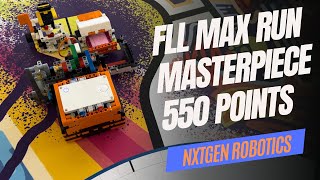 FLL MASTERPIECE 550 Point MAX RUN  FIRST LEGO League  Robot In 1 Day [upl. by Secnarf]