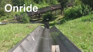 Frankenrodel  Pottenstein Onride Sommerrodelbahn [upl. by Aihsemaj]