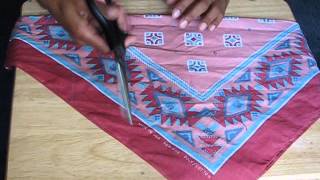 DIY How to make a really cool bandana [upl. by Hakon]