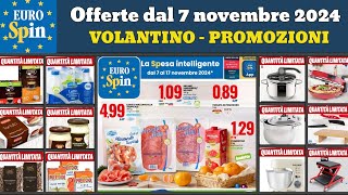 nuovo volantino EUROSPIN dal 7 novembre 2024 ✅ Offerte in Quantità Limitata 🔥 promozioni casa cucina [upl. by Obeded]