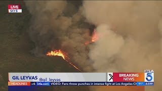 Mandatory evacuation orders in place for fire burning in Trabuco Canyon [upl. by Shanna385]