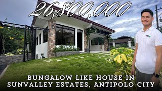 House Tour 68  Bungalow Like House in Sunvalley Estates Antipolo City [upl. by Lissner]