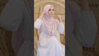 Shawl Labuh Tutorial Style Simple – QotrunNada shawltutorial tudungshawl [upl. by Autum]