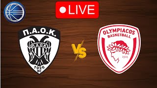 🔴 Live PAOK vs Olympiakos  Live Play By Play Scoreboard [upl. by Raskin]