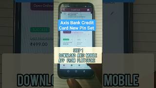 Axis Bank Credit Card Pin Change Set  Credit Card Pin set axisbank creditcard bank money [upl. by Holloway351]