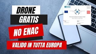 Patentino DRONE GRATIS in 3 minuti [upl. by Noired841]