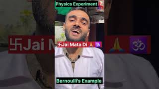 Bernoullis Theorem Experiment Class 11 Physics Experiments  Day 62 science experiment [upl. by Hairacaz]