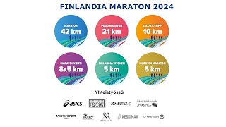 Finlandia Marathon Jyväskylässä Lauantai 1492024 [upl. by Nnasus]