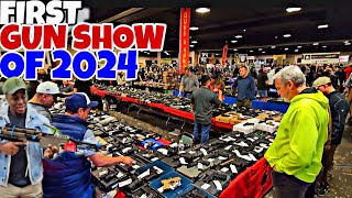 FIRST GUN SHOW OF 2024 gunshow guns [upl. by Tereve861]