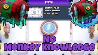 ELITE Bloonarius Tutorial  No Monkey Knowledge  Winterpark  BTD6 [upl. by Jaal149]