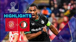 Girona vs Feyenoord 23 Highlights amp Samenvatting  UEFA Champions League 2024 [upl. by Zilevi554]