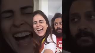 Ritesh Genelia comedy riteishdeshmukh funny riteishgenelia bollywoodgeneliadsouza [upl. by Fremont]