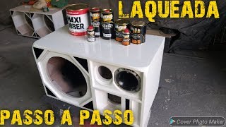 COMO FAZER PINTURA CAIXA DE SOM PASSO A PASSO  LAQUEADO [upl. by Lucio]