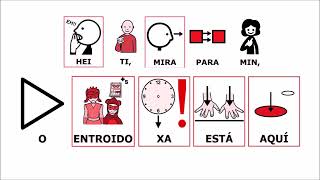 O ENTROIDO XA ESTÁ AQUÍ  Canción con pictogramas  CEE Miño Ourense [upl. by Namreg]