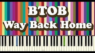 비투비BTOB  집으로 가는길Way Back Home piano cover [upl. by Niwrad277]