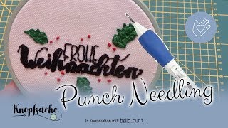 Punch Needle Technik erklärt I Wie geht Punch Needling [upl. by Aubarta]