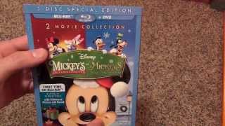 Disney Mickeys Once and Twice Upon a Christmas BluRay Review and Unboxing [upl. by Pik]