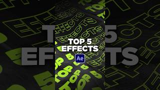 Top 5 Best Effects in After Effects You Should Know [upl. by Kariv]