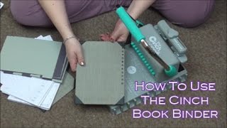 How To Use The Cinch Book Binding Machine [upl. by Nevaj]