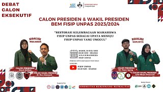 Debat Presiden amp Wakil Presiden BEM FISIP UNPAS  PEMIRA 2023 [upl. by Holmes97]