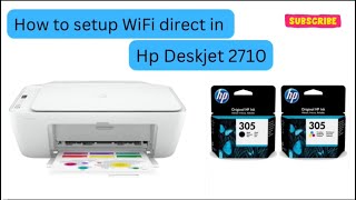 How to setup WiFi direct in Hp deskjet 2710 amp 2876 gulftech28 [upl. by Bloem]