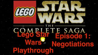 Lego Star Wars Episode 1 Walkthrough Negotiations [upl. by Eirak573]