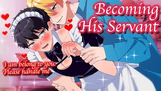 【BL Anime】Becoming his servant He forces me to wear a maid costume and become his body pillow [upl. by Elysia262]