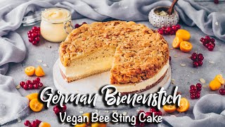 Veganer Bienenstich  wie von Oma Vegan und lecker [upl. by Yrotciv]