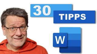 30 Tipps die aus Dir einen WORD PROFI machen [upl. by Dewitt]