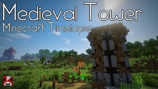 Minecraft Timelapse  Quick Medieval Tower WORLD DOWNLOAD [upl. by Cosimo464]