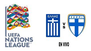 Grecia 30 Finlandia en vivo Liga De Las Naciones De La UEFA [upl. by Dempster]