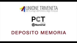 PCT Namirial  Deposito memoria [upl. by Ayihsa457]