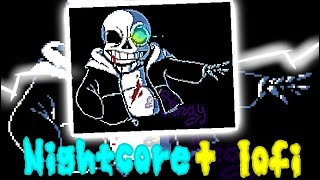 UndertaleHardmode sans theme 🔵Nightcore  lofi🟡 [upl. by Erdne]