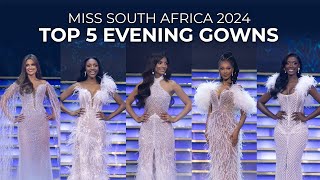 Top 5 Evening Walks  Miss SA 2024 Finale Show [upl. by Morette]