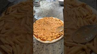 Part 1 of 2 The famous PENNE ALLA VODKA PIZZA in the making from Krispy Pizza NYC DEVOURPOWER [upl. by Rebecca]