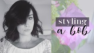 STYLING A MESSY LOBBOB ◇ BLOW DRYING  BED HEAD WAVES TUTORIAL  Monique Emmens [upl. by Fording]