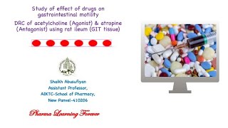 DRC of acetylcholine amp Atropine using rat ileum [upl. by Ivette]