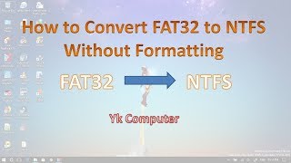 Convert FAT32 to NTFS File System Without Formatting [upl. by Ailina]