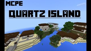 The best island map in MCPE Quartz island v1link in description [upl. by Aeniah]