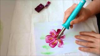 Painting Flowers Art In Wax [upl. by Otiv783]