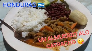 como hacer un almuerzo alo catracho 🇭🇳😋 fajitas de res [upl. by Akeemahs]